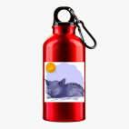 Металлическая бутылка 400 мл UV-DTF