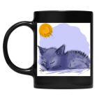 Кружка цветная UV-DTF