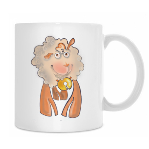 Кружка с принтом Овечка