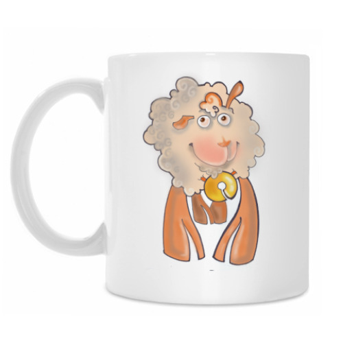 Кружка с принтом Овечка