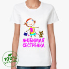 Женская футболка органик