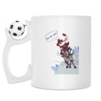 Кружка с футбольным мячиком