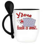 Кружка с ложкой