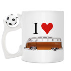 Кружка с футбольным мячиком