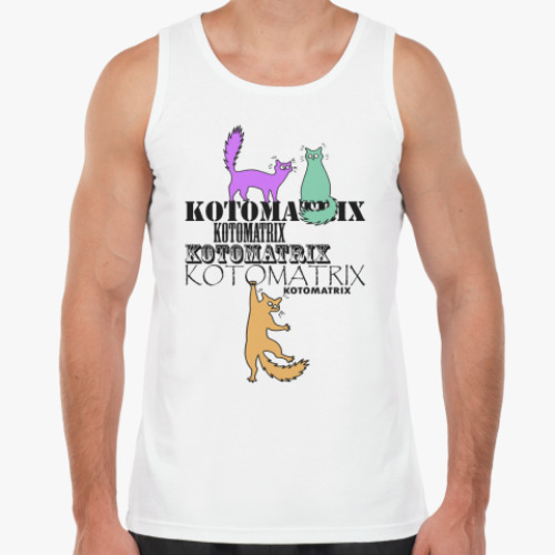 Майка с принтом Коты