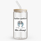 Банка с бамбуковой крышкой