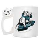 Кружка с футбольным мячиком