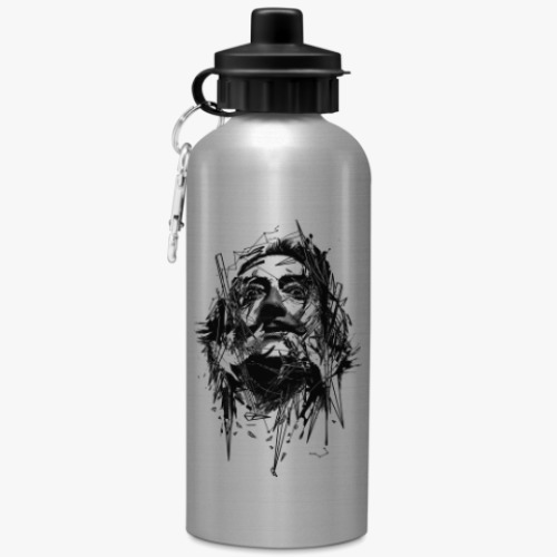 Бутылка с карабином (500 мл) с принтом Сальвадор Дали