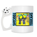 Кружка с футбольным мячиком