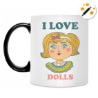 Кружка-хамелеон Люблю кукол