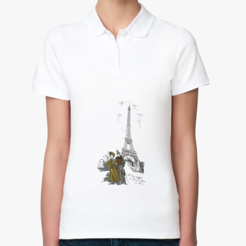 Женская рубашка поло Эйфелева башня