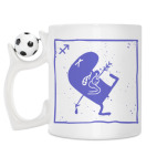 Кружка с футбольным мячиком