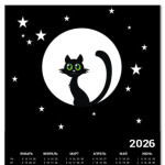 кот на луне