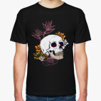 Череп с цветами