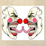 Холщовая сумка "Клоуны"