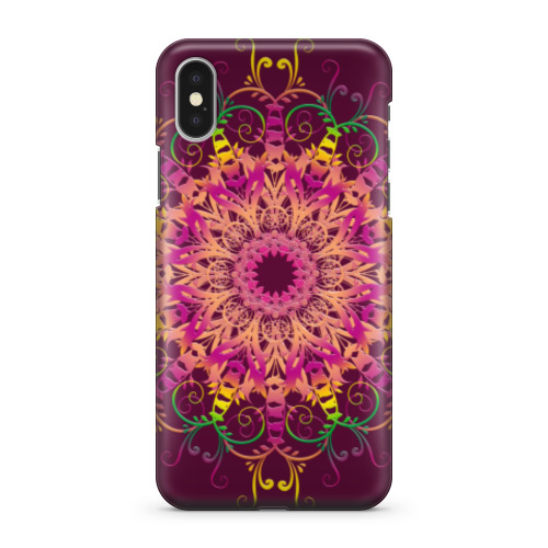 Чехол для iPhone X Ethnic Floral Mandala