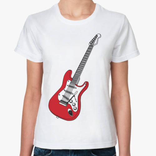 Классическая футболка  Red Guitar