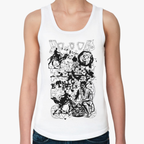 Женская майка с принтом Дизайн