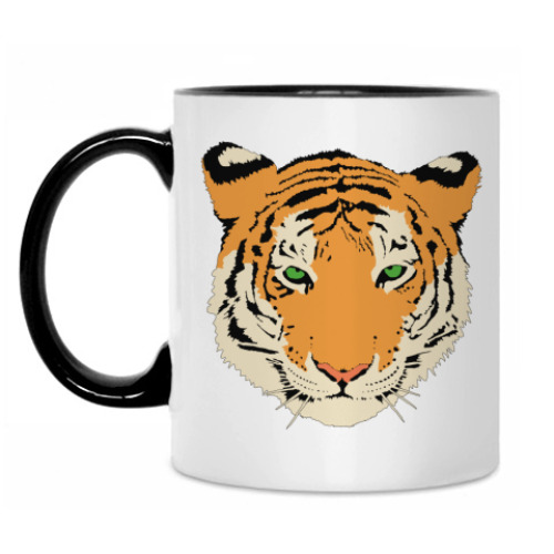 Кружка с принтом Тигр