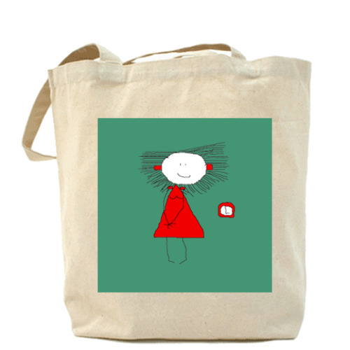 Сумка шоппер с принтом Красные Уши