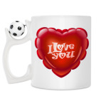 Кружка с футбольным мячиком