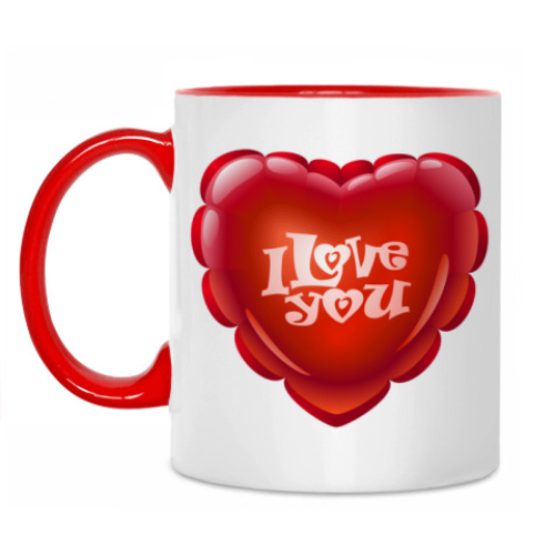 Кружка с принтом Сердце