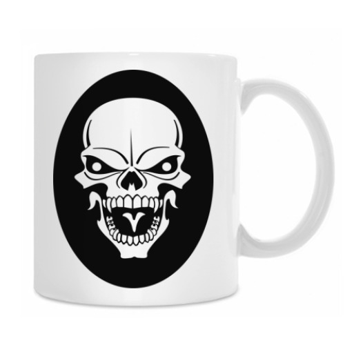 Кружка с принтом Череп