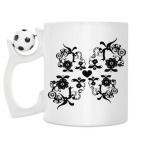 Кружка с футбольным мячиком