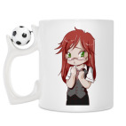 Кружка с футбольным мячиком