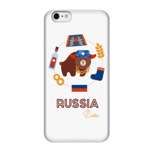 Чехол для iPhone 6/6s Russia, Ёпта
