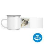 Кружка металлическая белая (круговая запечатка)