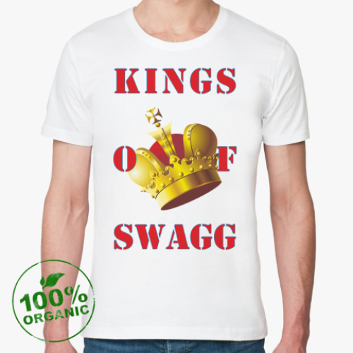 Футболка из органик-хлопка KINGS OF SWAGG