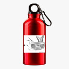 Металлическая бутылка 400 мл UV-DTF