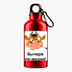 Металлическая бутылка 400 мл UV-DTF