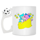 Кружка с футбольным мячиком