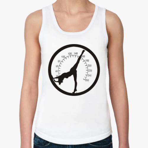 Женская майка Спидометр девушкой
