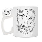 Кружка с футбольным мячиком