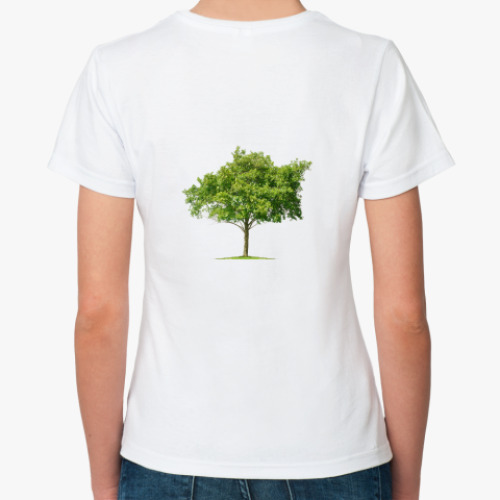 Классическая футболка с принтом  ''Trees''