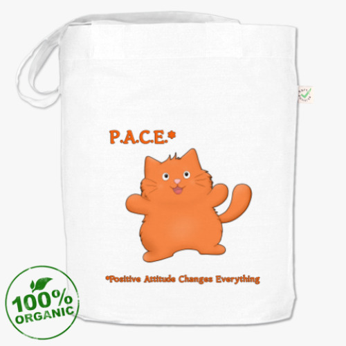 Сумка шоппер с принтом Бодрый Пухлик