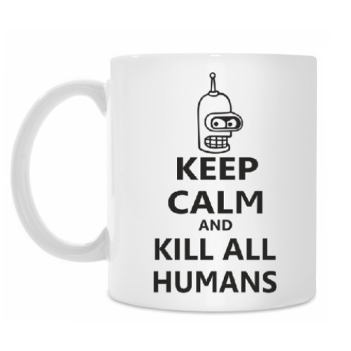 Кружка с принтом  Keep calm.