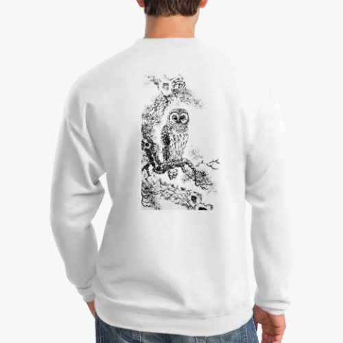 Свитшот Сова на сосне