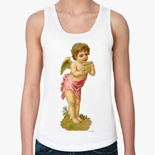 Женская майка с принтом Ангел