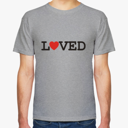Футболка с принтом Loved
