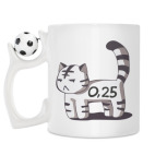 Кружка с футбольным мячиком