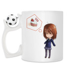 Кружка с футбольным мячиком