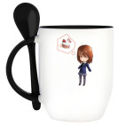 Кружка с ложкой