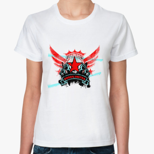 Классическая футболка с принтом Freedom