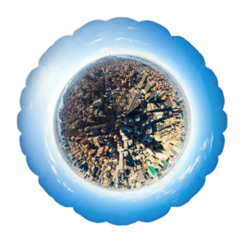 Подушка с принтом Planet Manhattan / New York