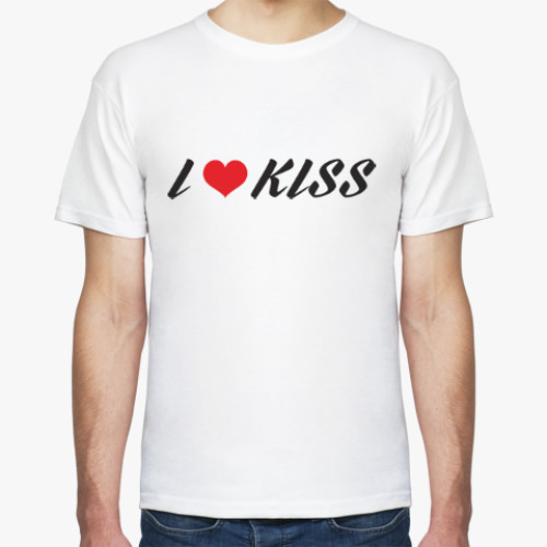 Футболка I love KISS