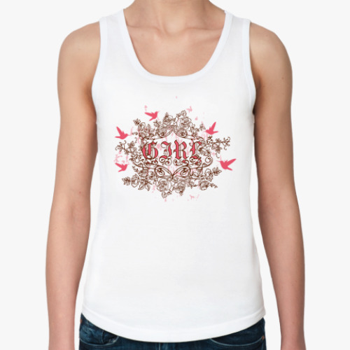 Женская майка с принтом Girl